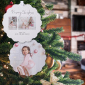 ミニマル家族3枚の写真 オーナメントカード