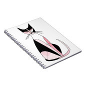 ミニマル対称猫スケッチ ノートブック (右側)