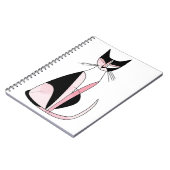 ミニマル対称猫スケッチ ノートブック (左側)