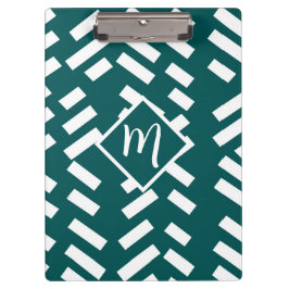 ミニマル対角パタストライプのーン，モノグラム クリップボード