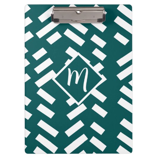 ミニマル対角パタストライプのーン,モノグラム クリップボード (正面)