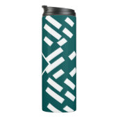 ミニマル対角パタストライプのーン，モノグラム タンブラー (回転右)