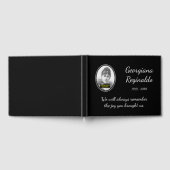 ミニマル尊敬の葬儀/メモリアルのゲストブック ゲストブック (全面)