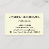 ミニマル小児科名刺 名刺 (正面)