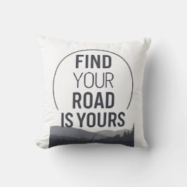 ミニマル屋外の枕 – あなたの道があなたのものであることを見つける クッション