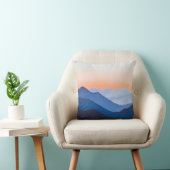 ミニマル山の夕日 クッション (椅子)