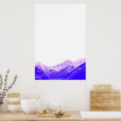 ミニマル山ポスター ポスター (キッチン)