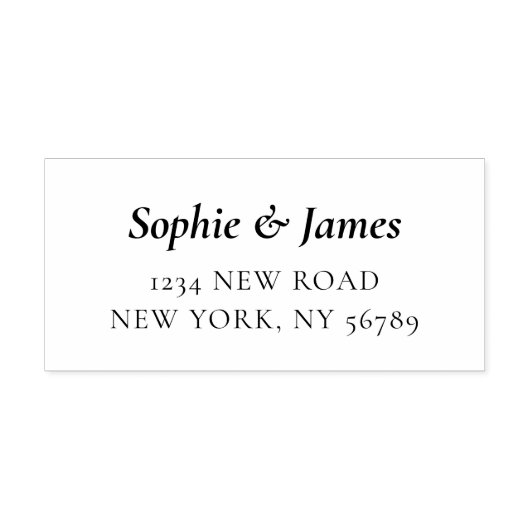 ミニマル差出人住所スクリプト2.9 x 1.4 セルフインキングスタンプ (デザイン)