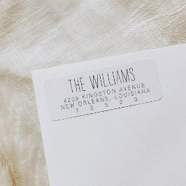 ミニマル差出人住所ラベル ラベル