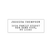 ミニマル差出人住所レトロタイプライター セルフインキングスタンプ (デザイン)