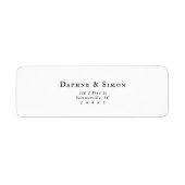 ミニマル差出人住所 ラベル (正面)