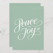 ミニマル平和と喜びミントモダンリー シーズンカード (正面/裏面)