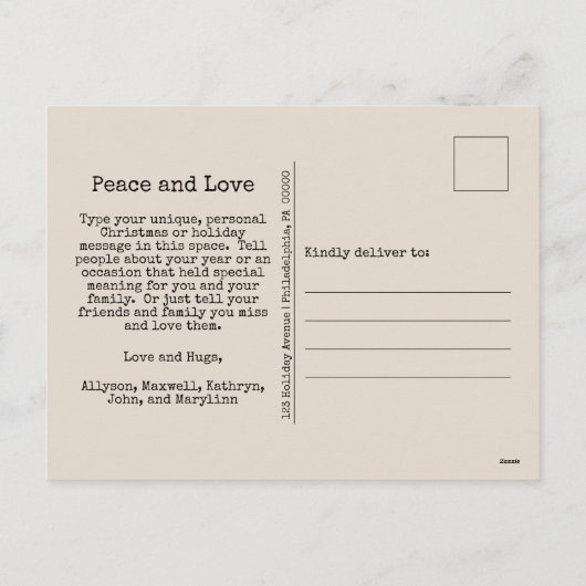 ミニマル平和と愛3の写真 シーズンポストカード (裏面)