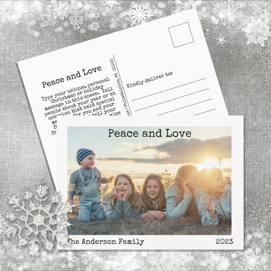 ミニマル平和と愛3の写真 シーズンポストカード