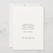 ミニマル平和ラブジョイ3フォトコラージュ シーズンカード (裏面)