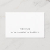 ミニマル平白エレガント弁護士 名刺 (裏面)