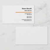 ミニマル平白モダン事務所 名刺 (正面/裏面)