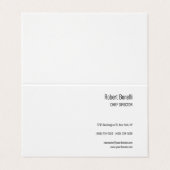 ミニマル平白モダン標準サイズ 名刺 (外部フラット)