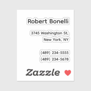 ミニマル平白モダン シール