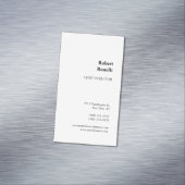 ミニマル平白モダン マグネット名刺 (インサイチュ)