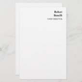 ミニマル平白モダン 便箋 (正面/裏面)