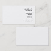 ミニマル平白モダン 名刺 (正面/裏面)