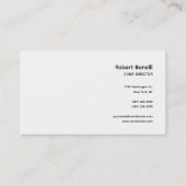 ミニマル平白モダン 名刺 (正面)