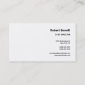 ミニマル平白モダン 名刺 (正面)