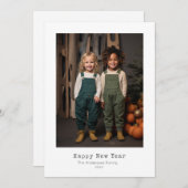 ミニマル年賀状 シーズンカード (正面/裏面)