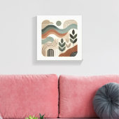 ミニマル幾何学抽象芸術芸術 キャンバスプリント (インサイチュ (リビング))