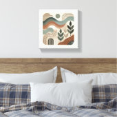 ミニマル幾何学抽象芸術芸術 キャンバスプリント (インサイチュ (寝室))