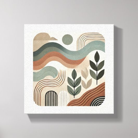 ミニマル幾何学抽象芸術芸術 キャンバスプリント (正面)