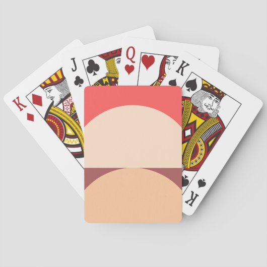 ミニマル幾何学模様抽象芸術アート トランプ (裏面)