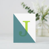 ミニマル幾何学模様 ポストカード (スタンド正面)