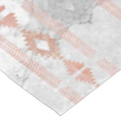 ミニマル幾何学的バラ金ゴールドアステカ白大理石 テーブルクロス (アングル)