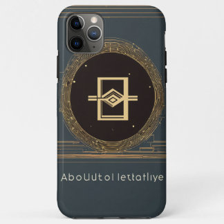 ミニマル幾何学的ロゴ: AbsoluteRelative iPhone 11 Pro Maxケース