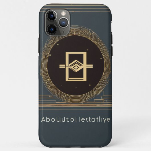 ミニマル幾何学的ロゴ: AbsoluteRelative Case-Mate iPhoneケース (裏面)