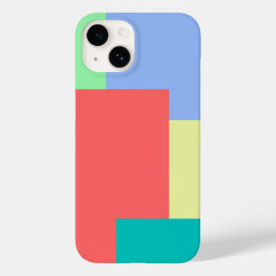 ミニマル幾何学色ブロック明るい色 Case-Mate iPhone 14ケース