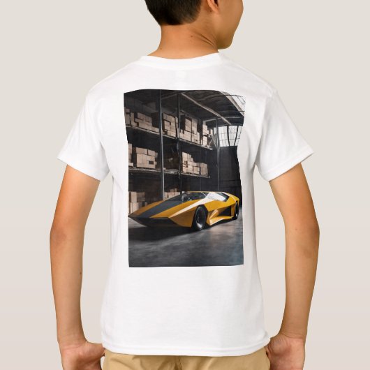 ミニマル幾何学:リック・オーエンスのブルタリスト乗り» Tシャツ (裏面)