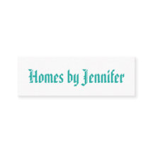 ミニマル幾何書道ターコイズプロファイル