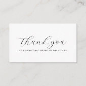 ミニマル座席表 プレイスカード (裏面)