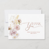 ミニマル庭園フローラブライダルサンキューカード カード (正面)