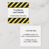 ミニマル建築推定器名刺 スクエア名刺 (正面/裏面)