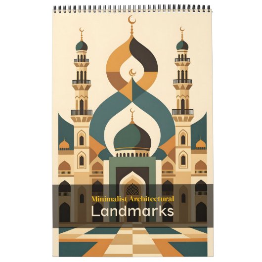 ミニマル建築物目印 カレンダー (カバー)