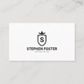 ミニマル弁護士弁護士イニシャルロゴ 名刺 (裏面)