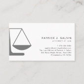 ミニマル弁護士法的プロフェッショナルQRコード 名刺 (正面)