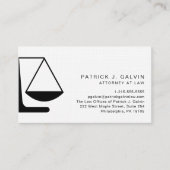 ミニマル弁護士法的プロフェッショナルQRコード 名刺 (正面)