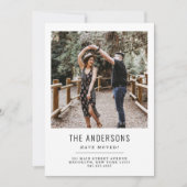 ミニマル引っ越しましたの変更の写真の移動 案内状 (正面)