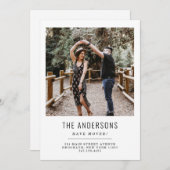 ミニマル引っ越しましたの変更の写真の移動 案内状 (正面/裏面)