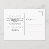 ミニマル引っ越しました切り出し写真の移動 案内ポストカード (裏面)